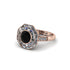 Black Diamond Radiant Majesty Engagement Ring - Francesca No. 8 image 1