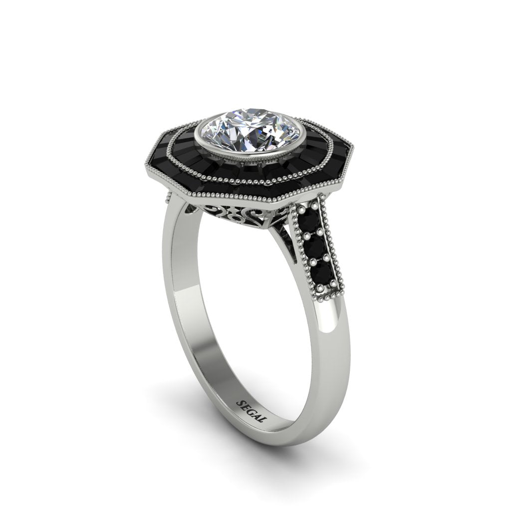 Diamond Radiant Majesty Engagement Ring - Francesca No. 33