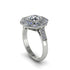 Diamond Radiant Majesty Engagement Ring - Francesca No. 3