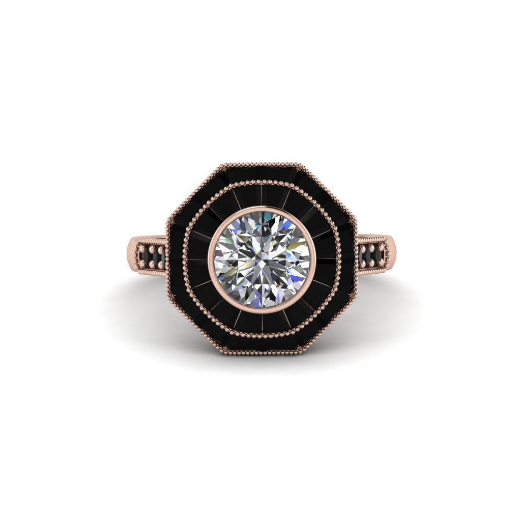Diamond Radiant Majesty Engagement Ring - Francesca No. 32