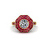 Diamond Radiant Majesty Engagement Ring - Francesca No. 46