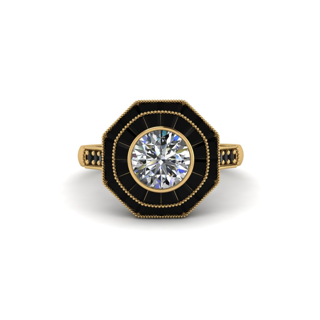 Diamond Radiant Majesty Engagement Ring - Francesca No. 31