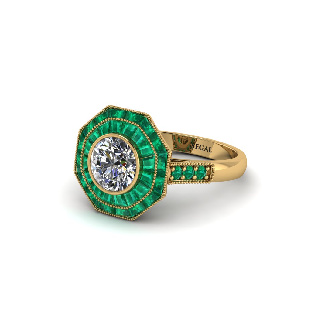 Diamond Radiant Majesty Engagement Ring - Francesca No. 16
