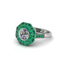 Diamond Radiant Majesty Engagement Ring - Francesca No. 18 image 1