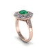 Emerald Radiant Majesty Engagement Ring - Francesca No. 5 image 2