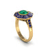 Emerald Radiant Majesty Engagement Ring - Francesca No. 64