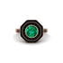 Emerald Radiant Majesty Engagement Ring - Francesca No. 35 image 3