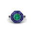 Emerald Radiant Majesty Engagement Ring - Francesca No. 66 image 3