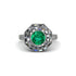Emerald Radiant Majesty Engagement Ring - Francesca No. 6 image 3