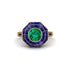 Emerald Radiant Majesty Engagement Ring - Francesca No. 64 image 3