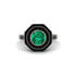 Emerald Radiant Majesty Engagement Ring - Francesca No. 36 image 3