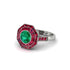 Emerald Radiant Majesty Engagement Ring - Francesca No. 51 image 1