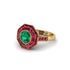 Emerald Radiant Majesty Engagement Ring - Francesca No. 49