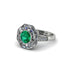 Emerald Radiant Majesty Engagement Ring - Francesca No. 6