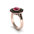 Ruby Radiant Majesty Engagement Ring - Francesca No. 41 image 2