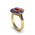 Ruby Radiant Majesty Engagement Ring - Francesca No. 70