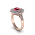 Ruby Radiant Majesty Engagement Ring - Francesca No. 11