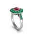 Ruby Radiant Majesty Engagement Ring - Francesca No. 27 image 2