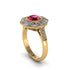 Ruby Radiant Majesty Engagement Ring - Francesca No. 10