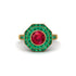 Ruby Radiant Majesty Engagement Ring - Francesca No. 25 image 3
