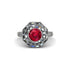 Ruby Radiant Majesty Engagement Ring - Francesca No. 12 image 3
