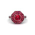 Ruby Radiant Majesty Engagement Ring - Francesca No. 57 image 3