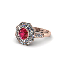 Ruby Radiant Majesty Engagement Ring - Francesca No. 11 image 1