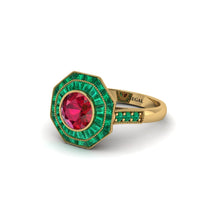 Ruby Radiant Majesty Engagement Ring - Francesca No. 25 image 1