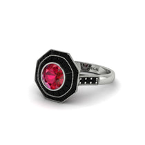 Ruby Radiant Majesty Engagement Ring - Francesca No. 42 image 1