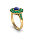 Sapphire Radiant Majesty Engagement Ring - Francesca No. 28 image 2