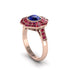 Sapphire Radiant Majesty Engagement Ring - Francesca No. 59