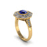 Sapphire Radiant Majesty Engagement Ring - Francesca No. 13