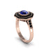 Sapphire Radiant Majesty Engagement Ring - Francesca No. 44