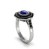 Sapphire Radiant Majesty Engagement Ring - Francesca No. 45