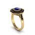 Sapphire Radiant Majesty Engagement Ring - Francesca No. 43 image 2