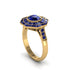 Sapphire Radiant Majesty Engagement Ring - Francesca No. 73