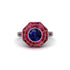 Sapphire Radiant Majesty Engagement Ring - Francesca No. 60