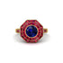 Sapphire Radiant Majesty Engagement Ring - Francesca No. 58 image 3