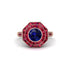 Sapphire Radiant Majesty Engagement Ring - Francesca No. 59 image 3