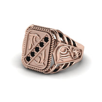 Black Diamond Regal Filigree Men's Ring - Hollis No. 8 image 1
