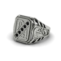 Black Diamond Regal Filigree Men's Ring - Hollis No. 9 image 1