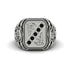 Black Diamond Regal Filigree Men's Ring - Hollis No. 9