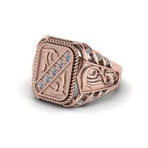 Diamond Regal Filigree Men's Ring - Hollis No. 2 image 1