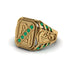 Emerald Regal Filigree Men's Ring - Hollis No. 4 image 1
