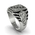 Black Diamond Regal Filigree Men's Ring - Hollis No. 9 image 3