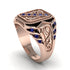 Sapphire Regal Filigree Men's Ring - Hollis No. 14 image 2