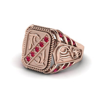 Ruby Regal Filigree Men's Ring - Hollis No. 11 image 1