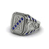 Sapphire Regal Filigree Men's Ring - Hollis No. 15