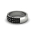 Black Diamond Regal Harmony Wedding Band - Marlowe No. 9