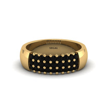 Black Diamond Regal Harmony Wedding Band - Marlowe No. 7 image 1